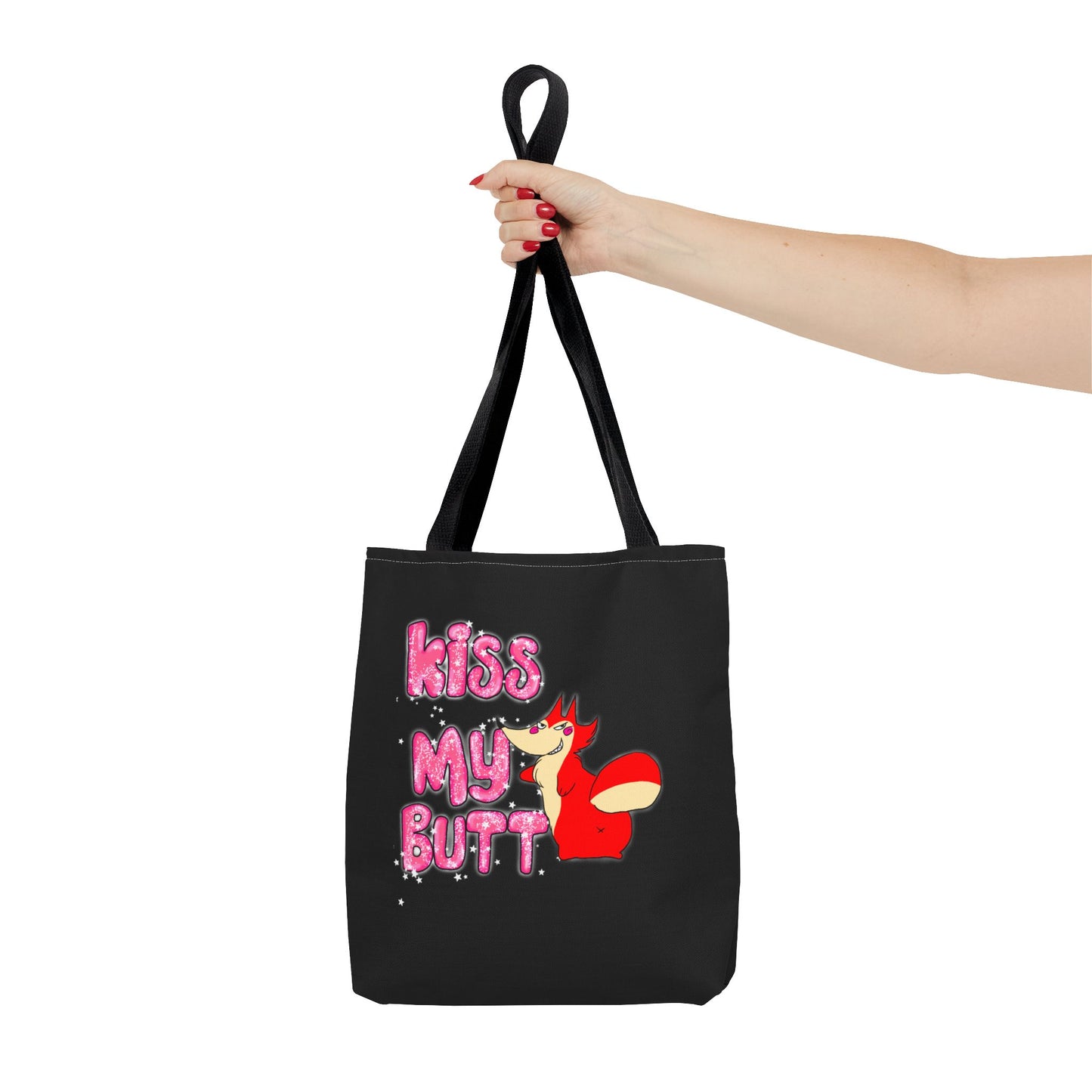 "Kiss My Butt" Tote Bag (AOP)