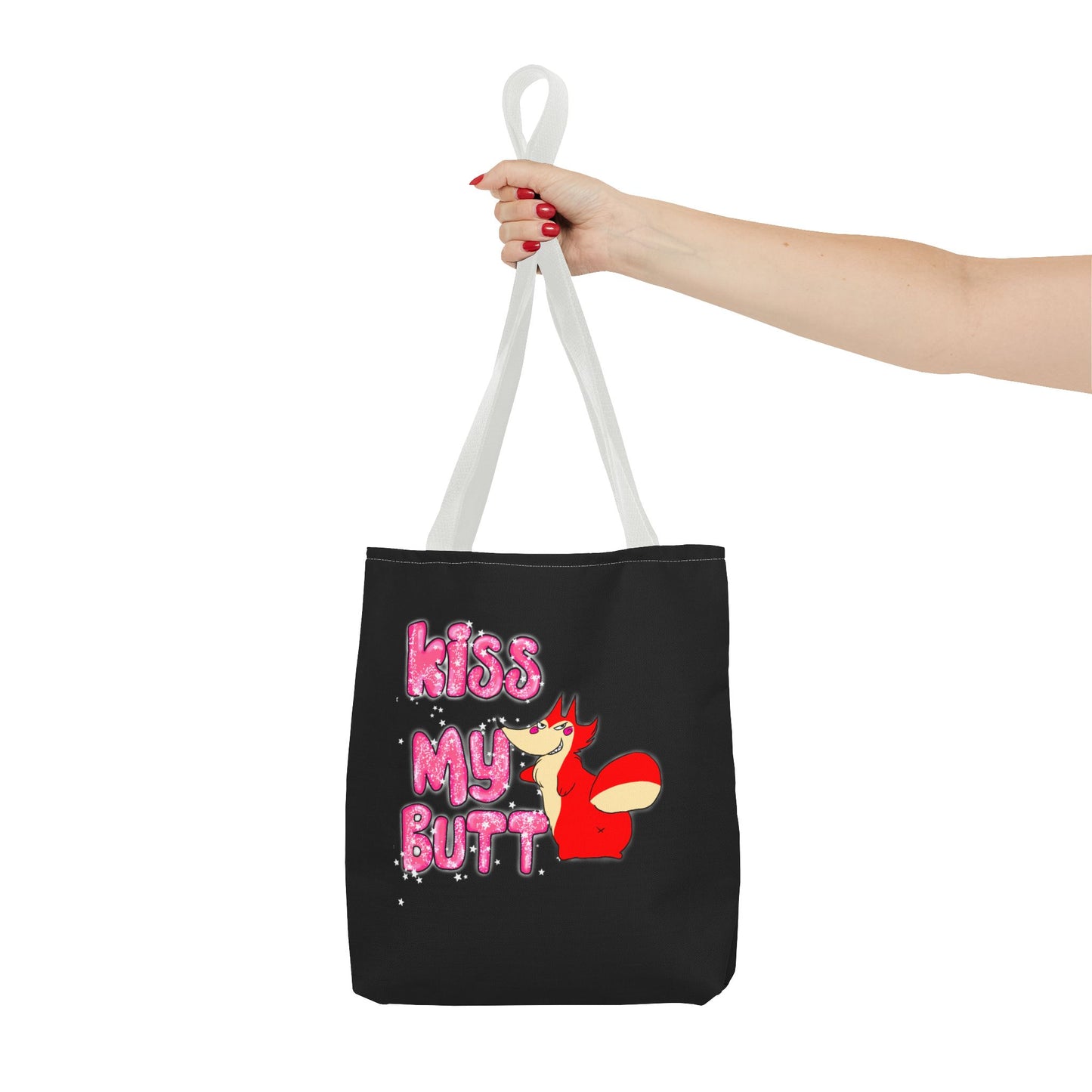 "Kiss My Butt" Tote Bag (AOP)