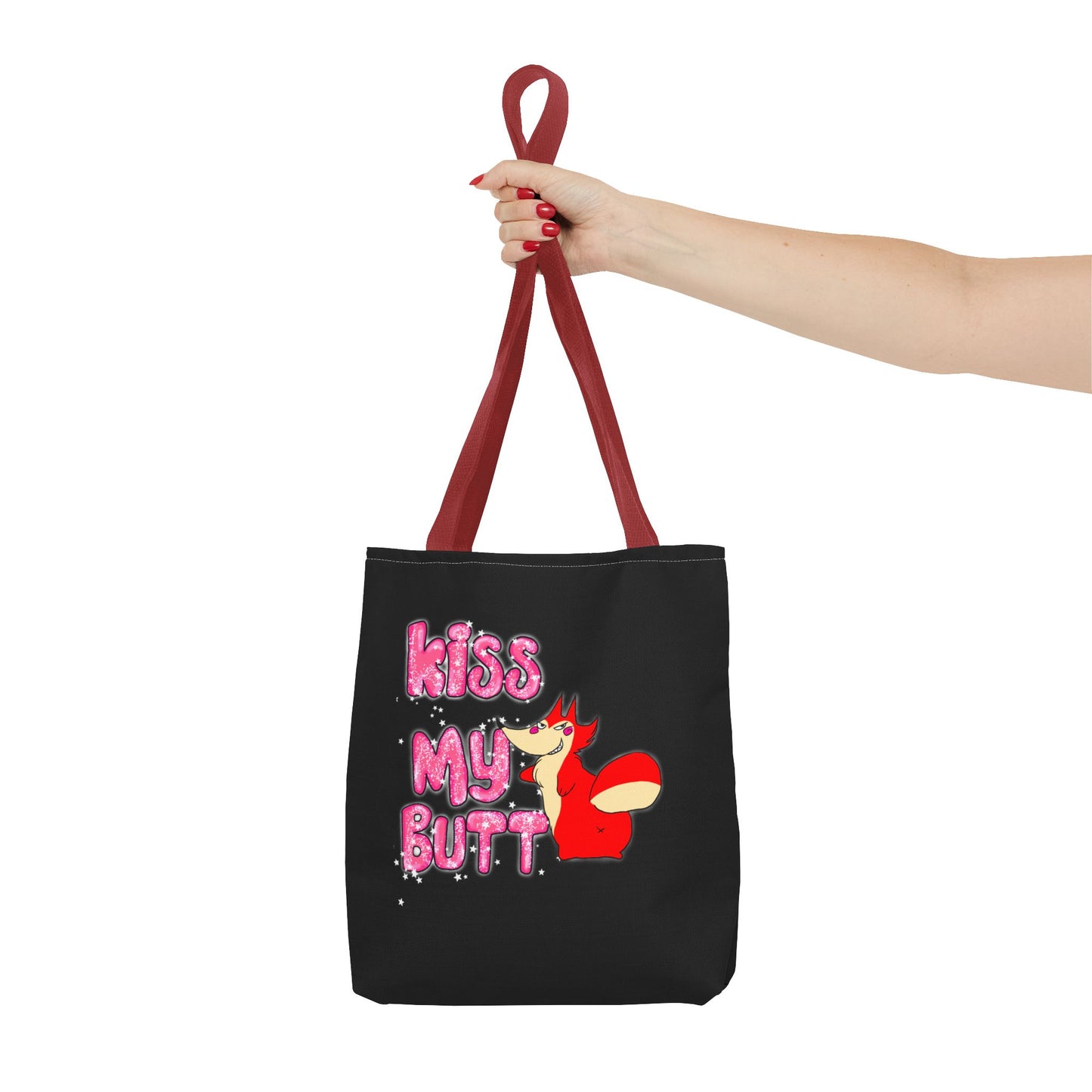 "Kiss My Butt" Tote Bag (AOP)