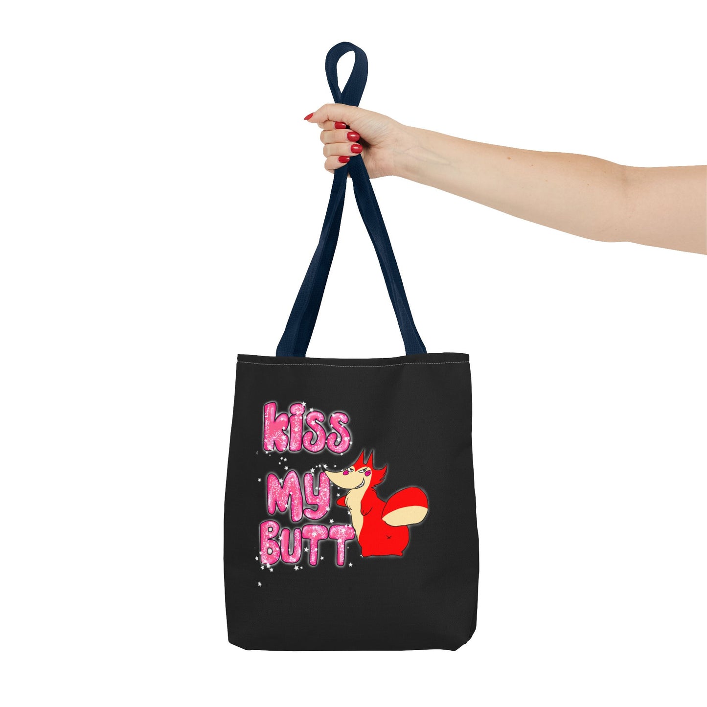 "Kiss My Butt" Tote Bag (AOP)
