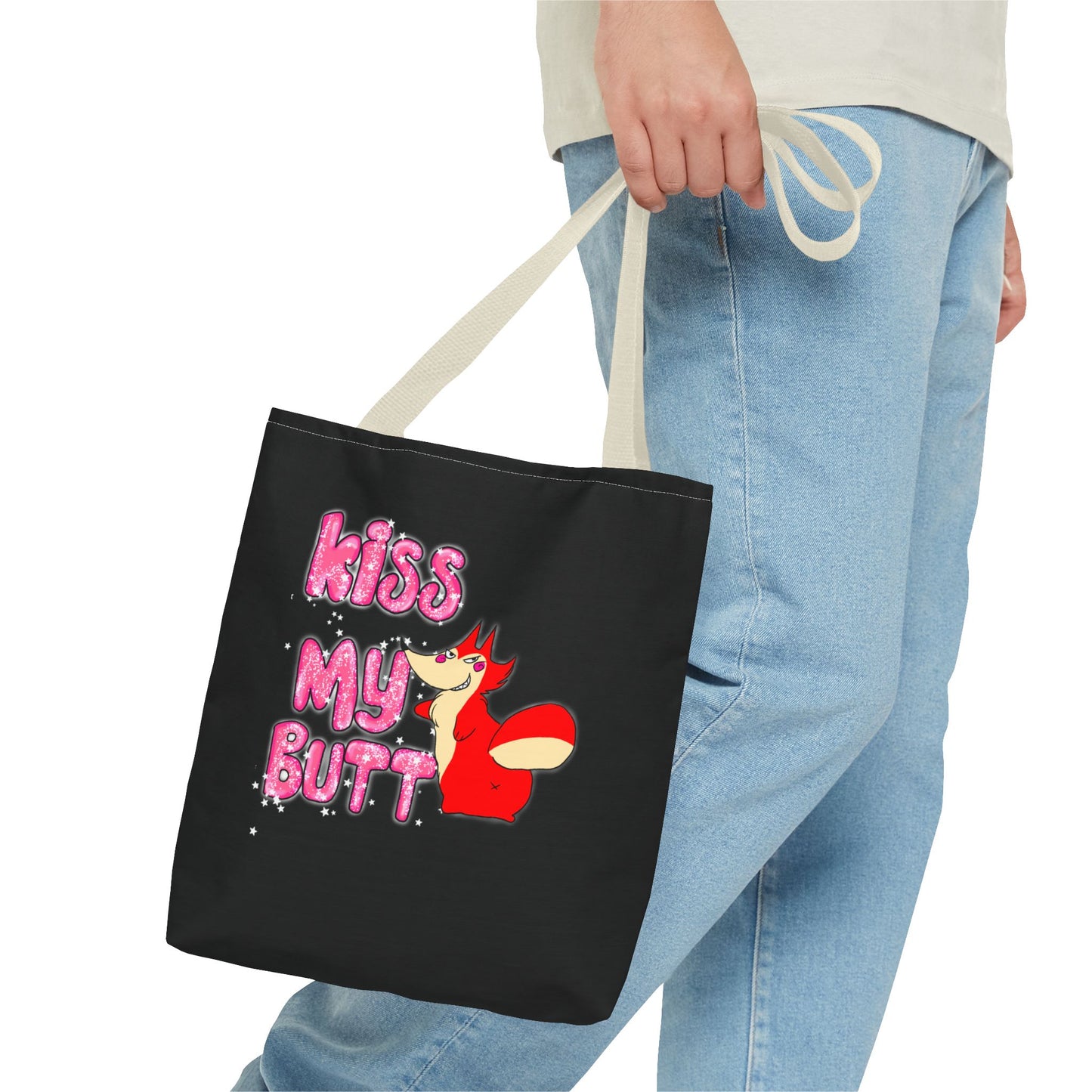 "Kiss My Butt" Tote Bag (AOP)