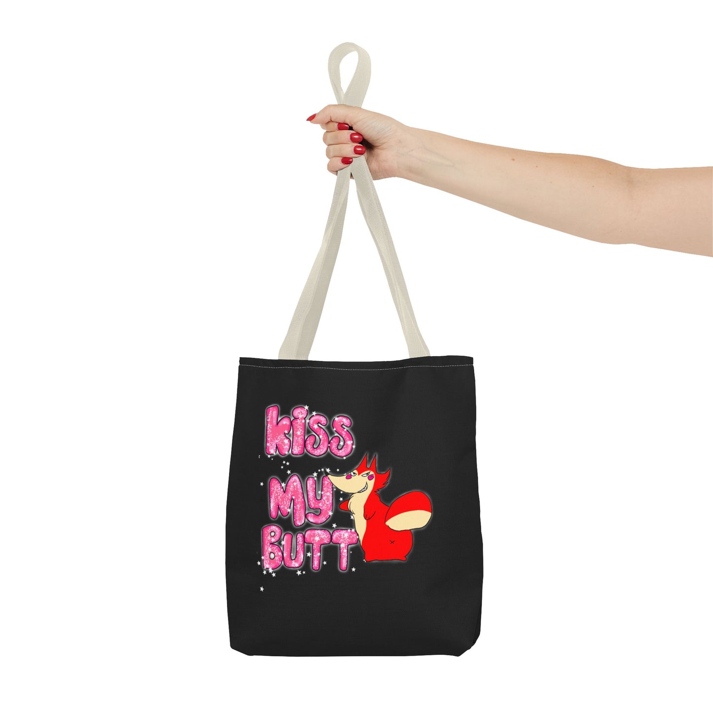 "Kiss My Butt" Tote Bag (AOP)