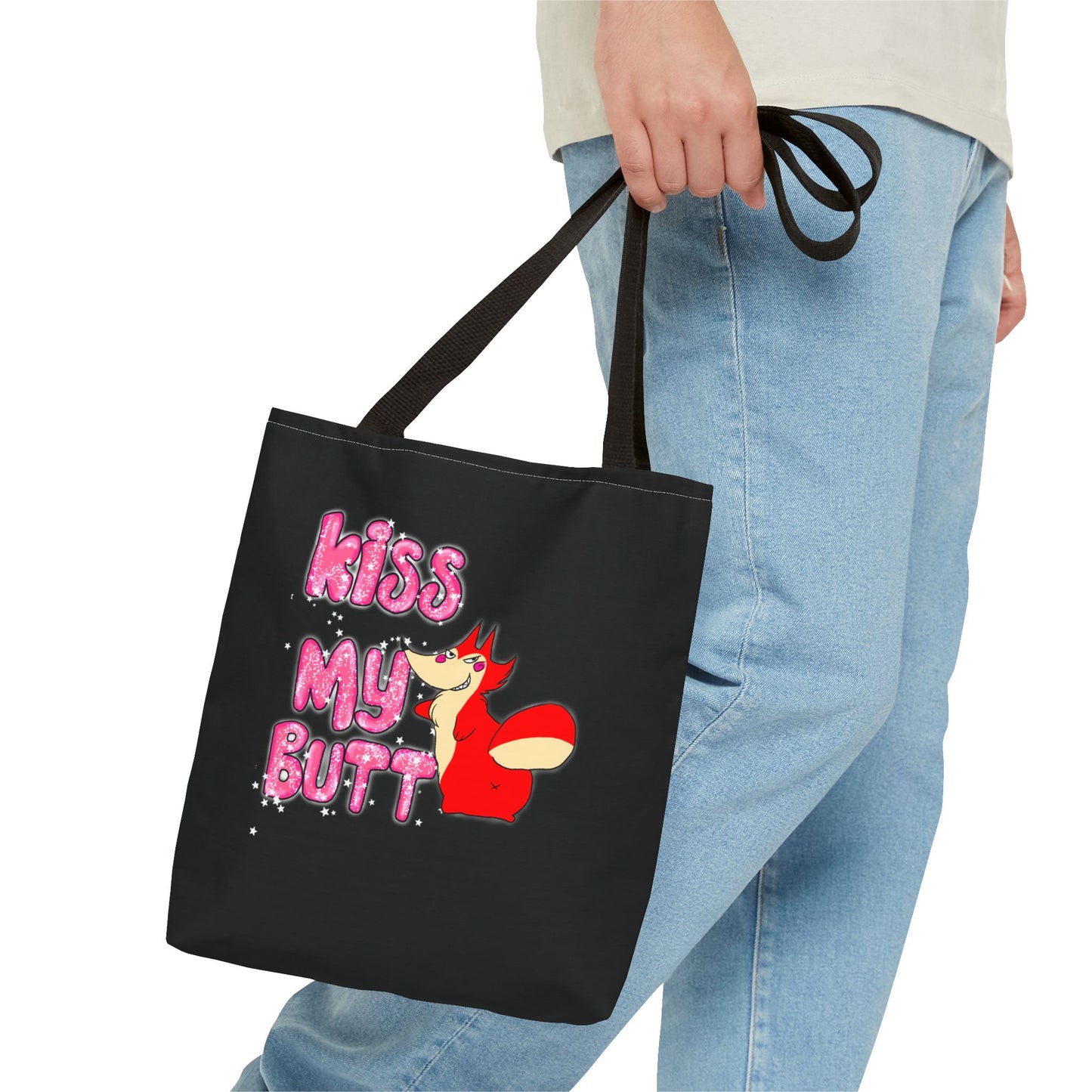 "Kiss My Butt" Tote Bag (AOP)